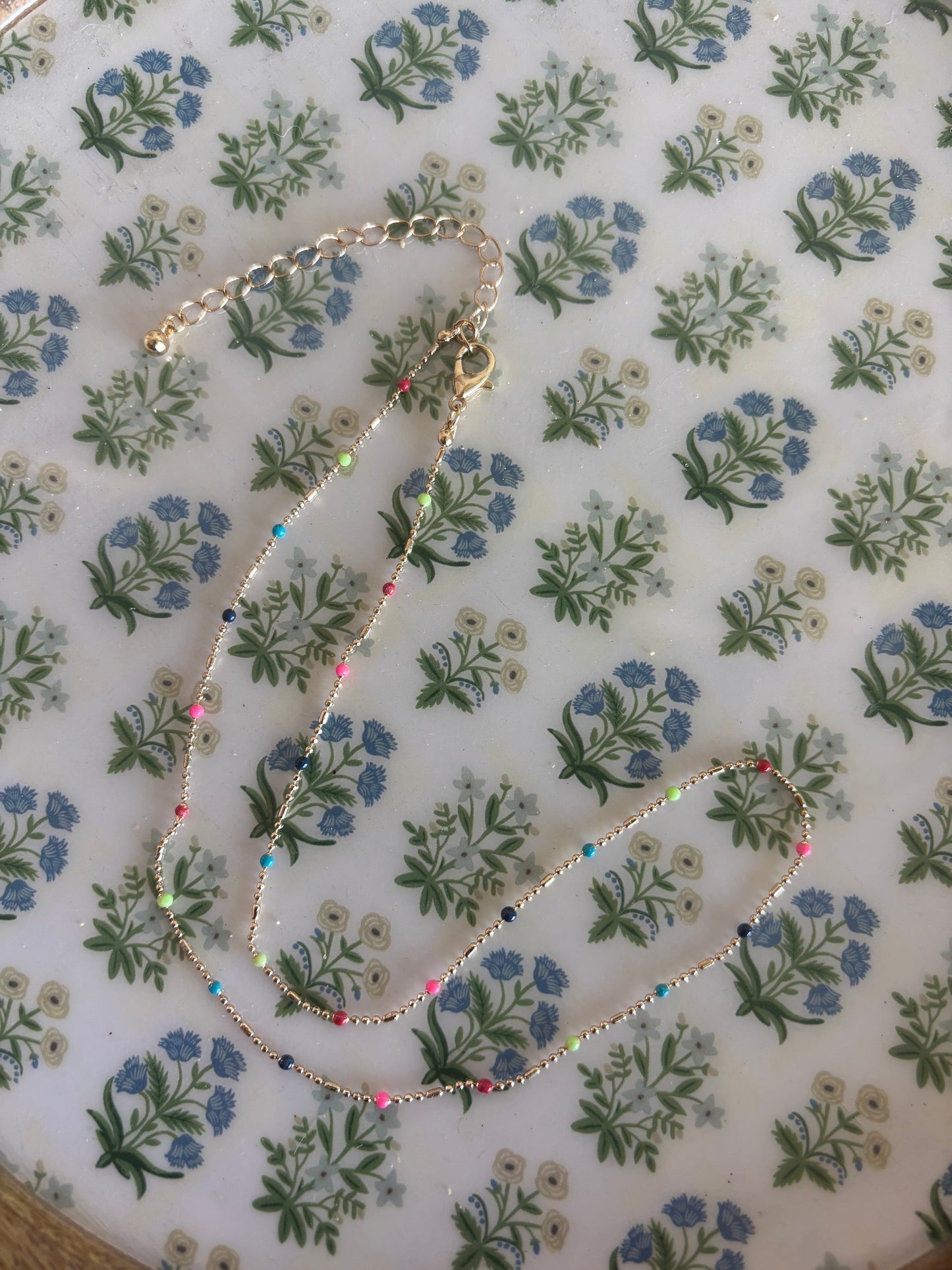 Colorful Gold Necklace