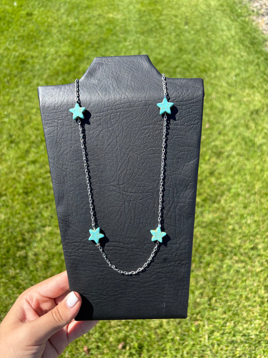 Turquoise star necklace