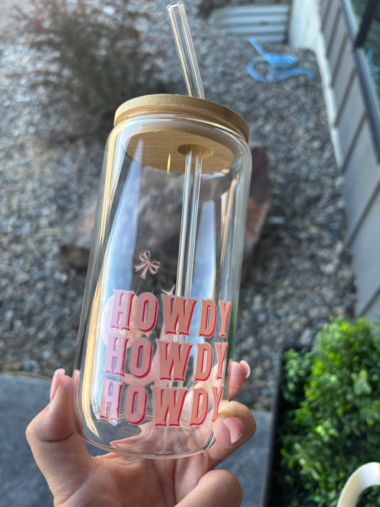 Decorated Glass Cup