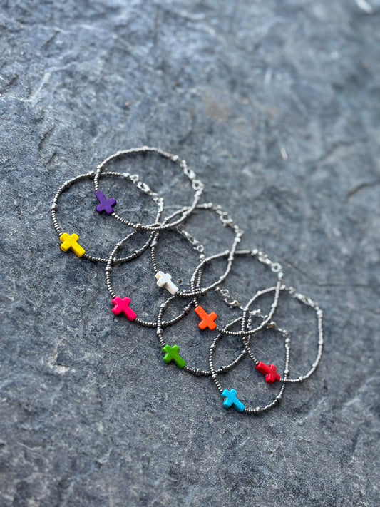 Beaded Cross Bracelets