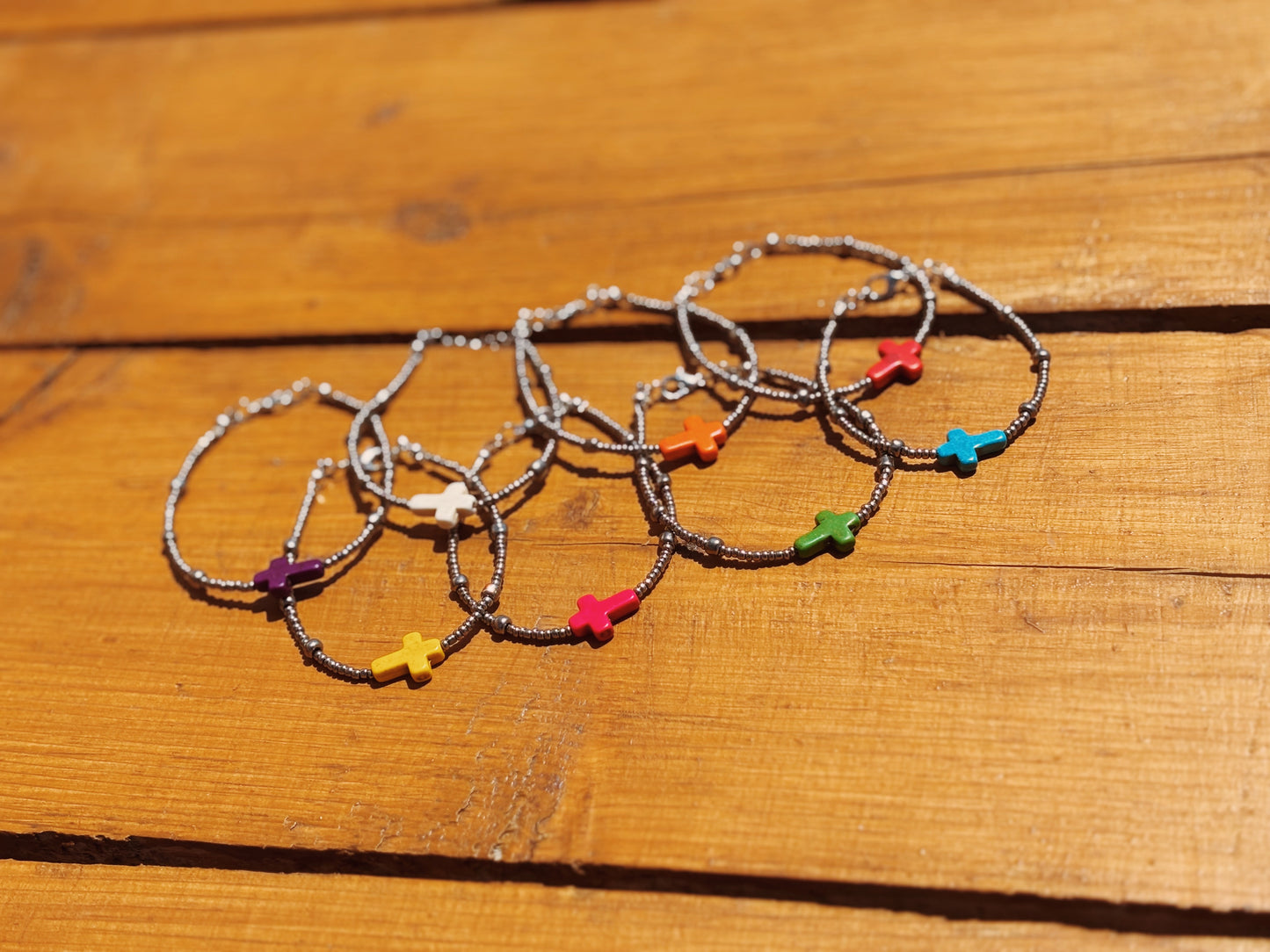 Beaded Cross Bracelets